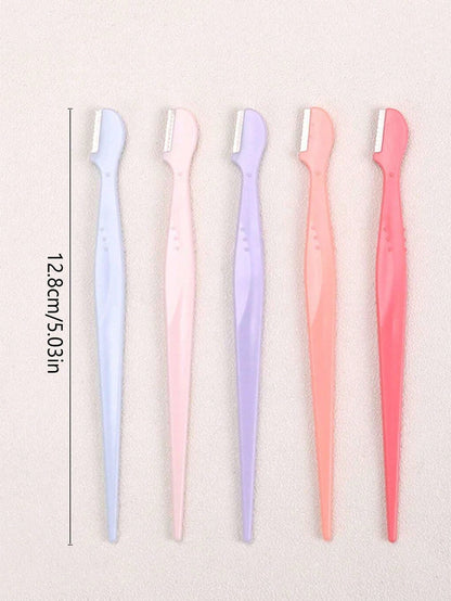 12/10/6/5/3pcs Straight Tip Eyebrow Trimmer Beauty Tools For Beginners, Anti-Scratch Eyebrow Razor,Hair Products And Accessories For Barber Salon Beauty Travel Essentials