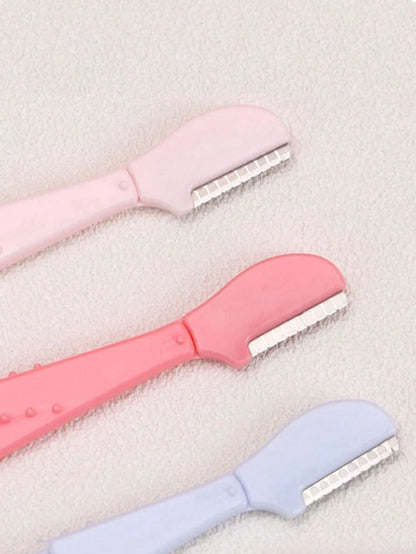 12/10/6/5/3pcs Straight Tip Eyebrow Trimmer Beauty Tools For Beginners, Anti-Scratch Eyebrow Razor,Hair Products And Accessories For Barber Salon Beauty Travel Essentials