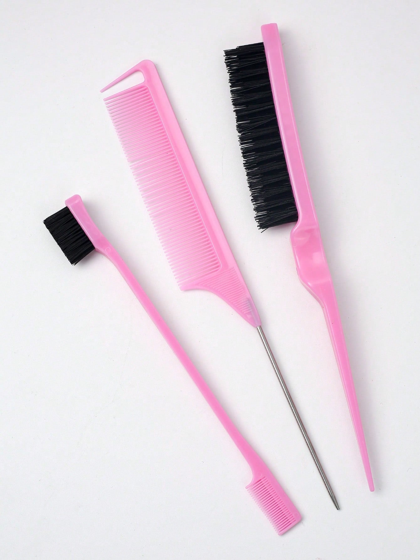 12/11/6/5/4/2pcs Unisex Hair Styling Comb Set (New Upgraded Curling & Styling Comb, 9-Row Nylon Air Cushion Styling Comb, Volumizing Comb, Tail Comb, Edge Comb, Spray Bottle, 4 Alligator Hair Clips, F
