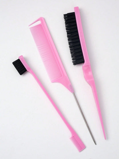 12/11/6/5/4/2pcs Unisex Hair Styling Comb Set (New Upgraded Curling & Styling Comb, 9-Row Nylon Air Cushion Styling Comb, Volumizing Comb, Tail Comb, Edge Comb, Spray Bottle, 4 Alligator Hair Clips, F