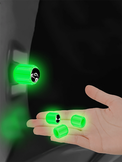 12/8pcs Luminous Tire Valve Stem Caps- Light Up Your Ride With These Unique Car Accessories!