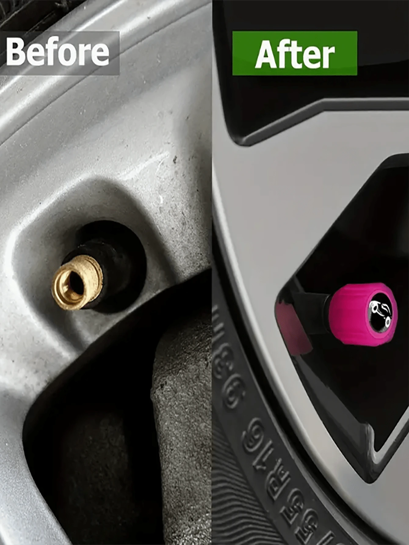 12/8pcs Luminous Tire Valve Stem Caps- Light Up Your Ride With These Unique Car Accessories!