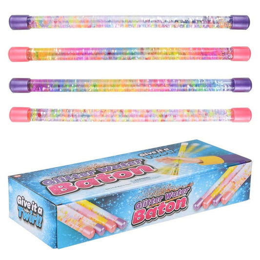 12" GLITTER WATER BATON LLB toy-wand kids