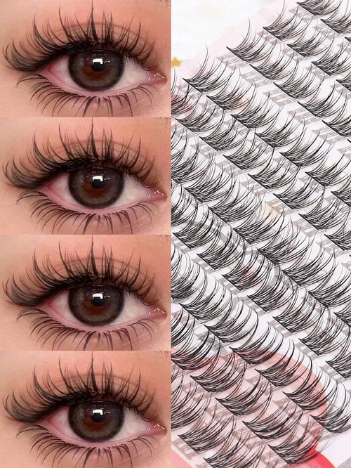 120 Pairs 11mm Natural-Looking Fanned Out Criss-Cross Soft & Unique Reusable Fake Eyelashes, Suitable For Daily Wear, Wedding, Date, Party, Music Festival