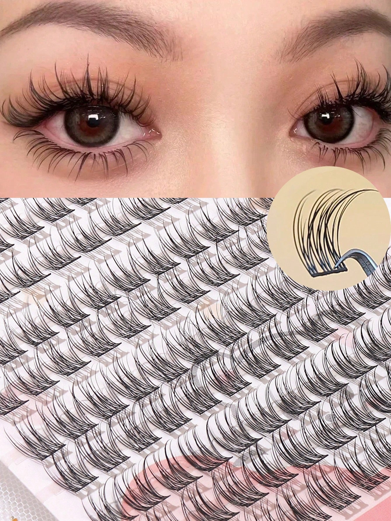 120 Pairs 11mm Natural-Looking Fanned Out Criss-Cross Soft & Unique Reusable Fake Eyelashes, Suitable For Daily Wear, Wedding, Date, Party, Music Festival