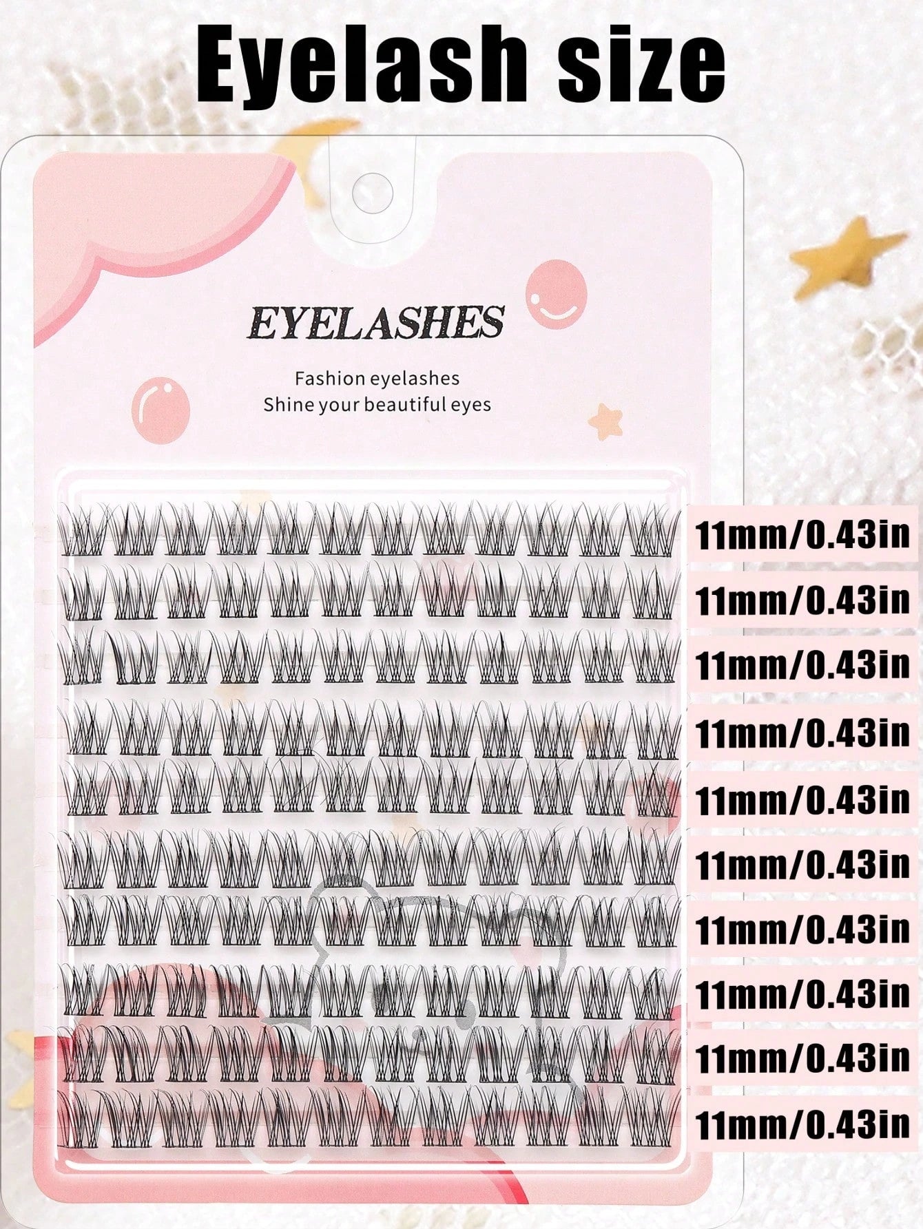 120 Pairs 11mm Natural-Looking Fanned Out Criss-Cross Soft & Unique Reusable Fake Eyelashes, Suitable For Daily Wear, Wedding, Date, Party, Music Festival