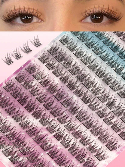120 Pairs 11mm Natural-Looking Fanned Out Criss-Cross Soft & Unique Reusable Fake Eyelashes, Suitable For Daily Wear, Wedding, Date, Party, Music Festival