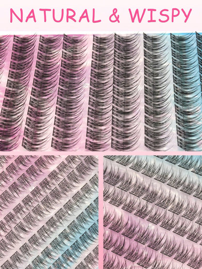 120 Pairs 11mm Natural-Looking Fanned Out Criss-Cross Soft & Unique Reusable Fake Eyelashes, Suitable For Daily Wear, Wedding, Date, Party, Music Festival
