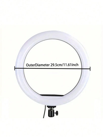12inch Ring Light LED Selfie Photography Fill Lamp With 160cm Tripod & For Video Live Cosmetic Lamp