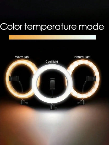 12inch Ring Light LED Selfie Photography Fill Lamp With 160cm Tripod & For Video Live Cosmetic Lamp