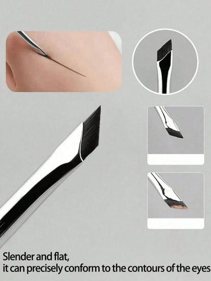 14pcs Precise Eye Makeup Brush Set, Including Angled Eyeliner Brush, Angled Eyeliner Brush, Ultra-Fine Eyeliner Brush And Eyebrow Brush. Suitable For Eyebrows, Eyeliner And Eyeshadow, Creating Charmin
