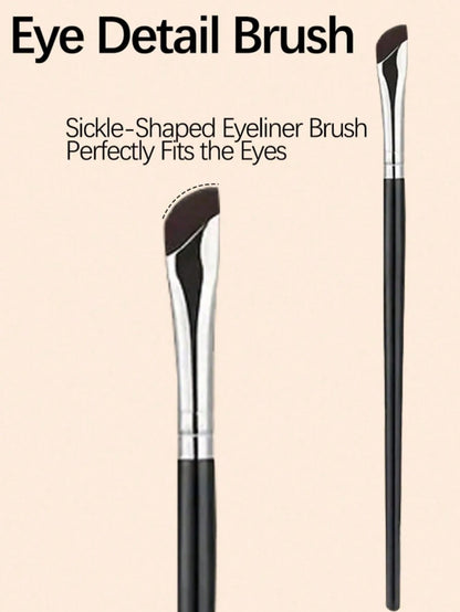 14pcs Precise Eye Makeup Brush Set, Including Angled Eyeliner Brush, Angled Eyeliner Brush, Ultra-Fine Eyeliner Brush And Eyebrow Brush. Suitable For Eyebrows, Eyeliner And Eyeshadow, Creating Charmin