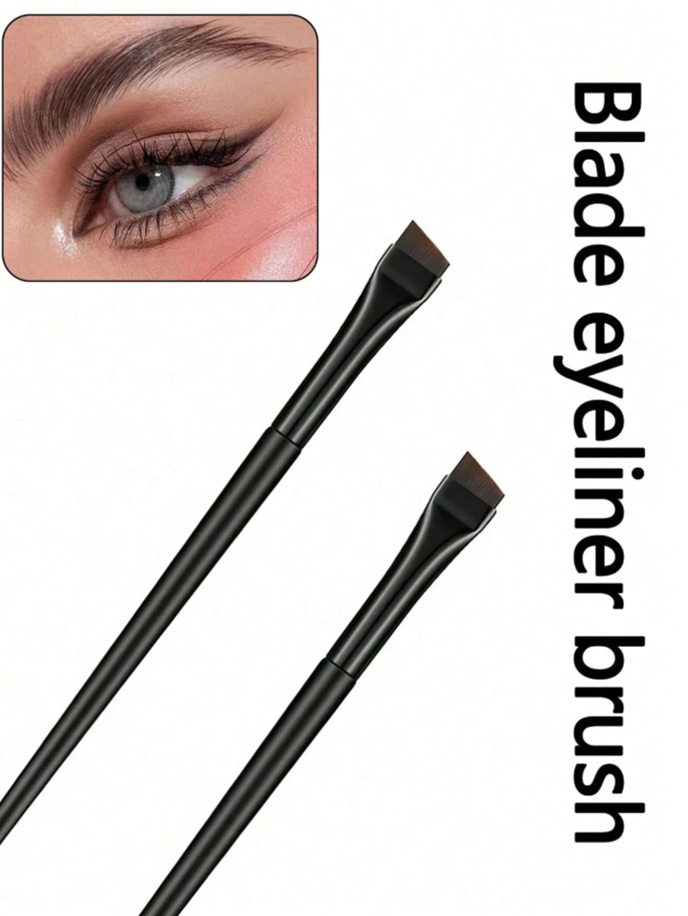 14pcs Precise Eye Makeup Brush Set, Including Angled Eyeliner Brush, Angled Eyeliner Brush, Ultra-Fine Eyeliner Brush And Eyebrow Brush. Suitable For Eyebrows, Eyeliner And Eyeshadow, Creating Charmin