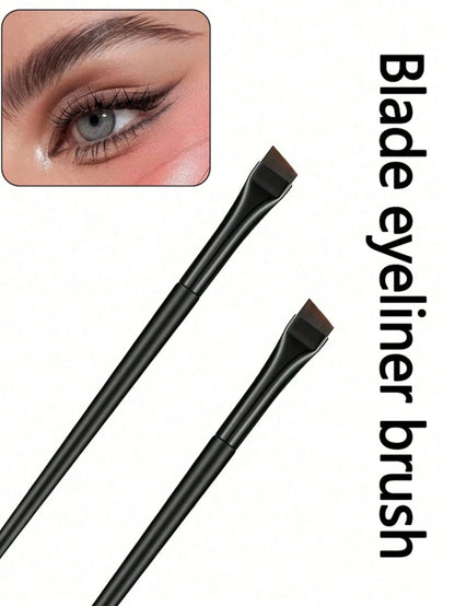 14pcs Precise Eye Makeup Brush Set, Including Angled Eyeliner Brush, Angled Eyeliner Brush, Ultra-Fine Eyeliner Brush And Eyebrow Brush. Suitable For Eyebrows, Eyeliner And Eyeshadow, Creating Charmin