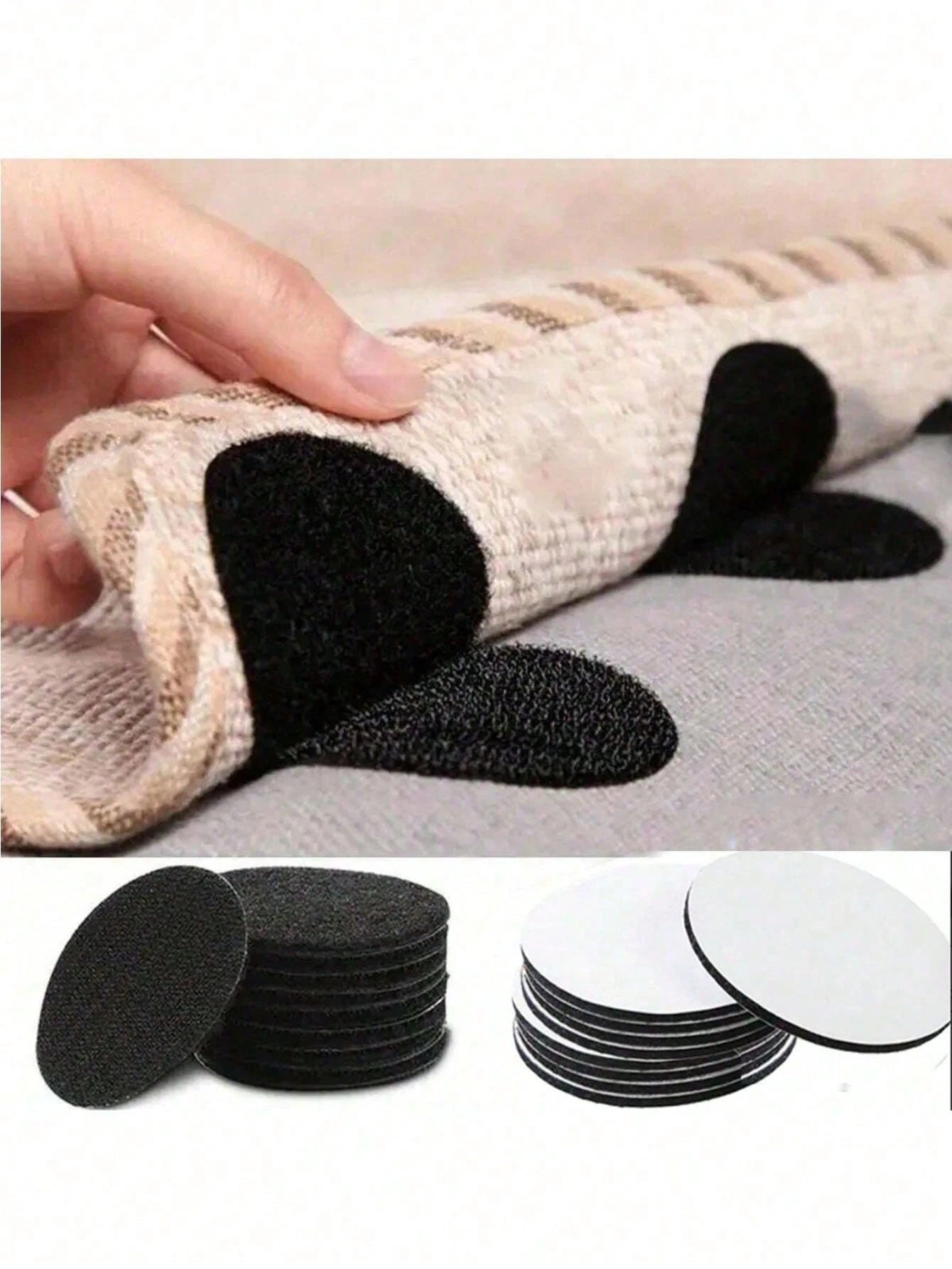 15/20/30/50pcs Round Floor Mat Stickers, Shipped Randomly