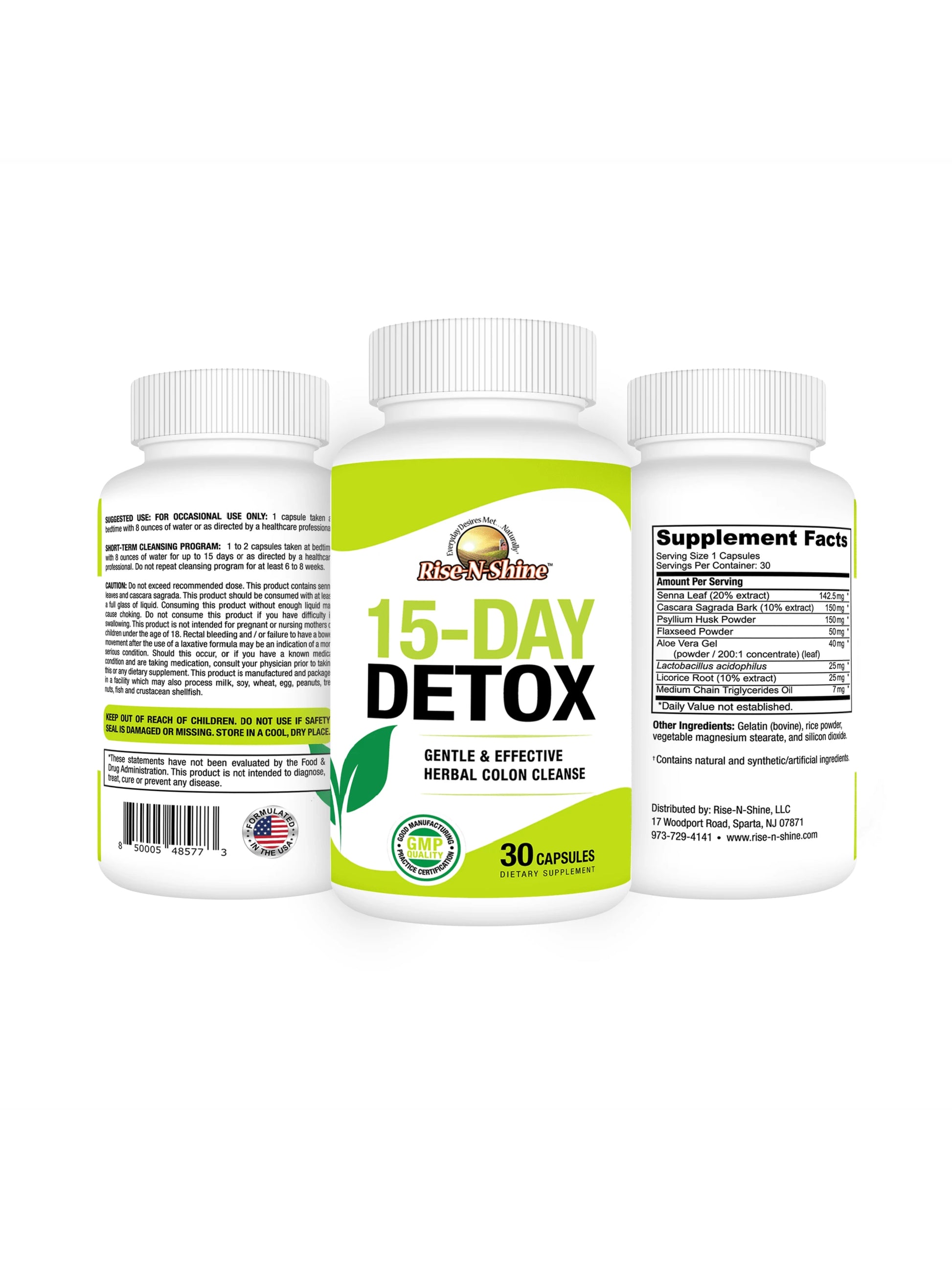 15 Day Detox Cleanse| Happy Cleaner Detox To Lose Weight| Gut & Parasite Cleanse| Natural Colon Cleanser & Laxative Detox Pills| Detox For Bloating Relief, Debloat & Digestive Health| By Rise-N-S