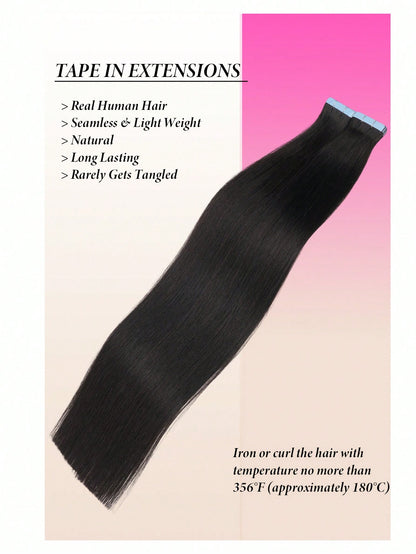 150grams Tape In Hair Extensions Human Hair,#60 Platinum Blonde 16-26inch,20Pcs/50Grams,100% Brazilian Remy Tape Ins Real Human Hair Extension,Christmas Birthday Gift For Women, Perfect For Daily Part