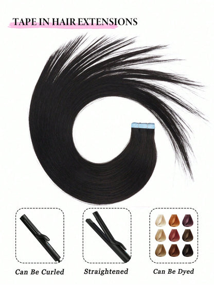 150grams Tape In Hair Extensions Human Hair,#60 Platinum Blonde 16-26inch,20Pcs/50Grams,100% Brazilian Remy Tape Ins Real Human Hair Extension,Christmas Birthday Gift For Women, Perfect For Daily Part