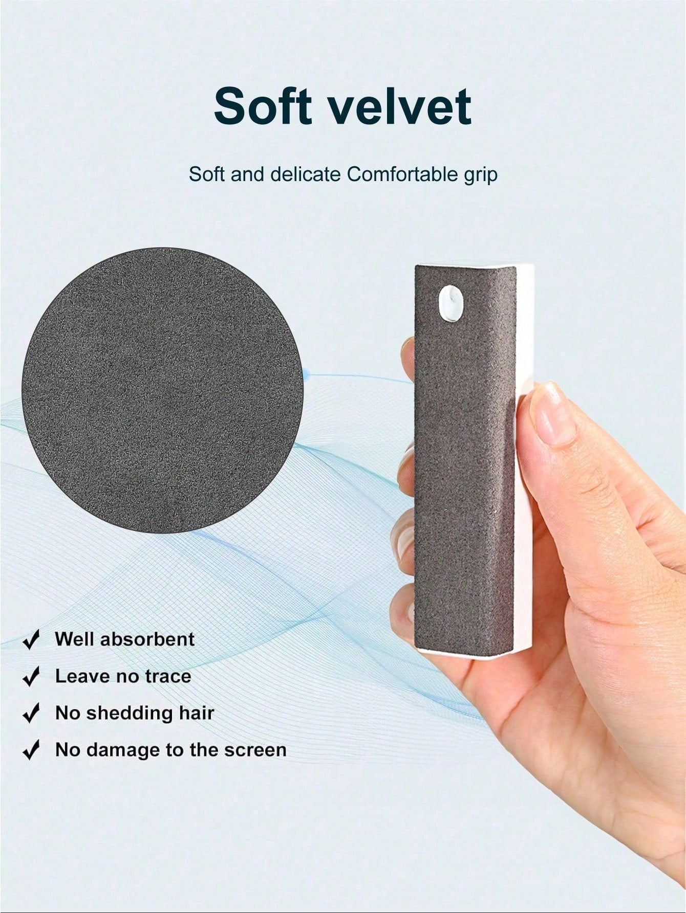 15ml Scratch-Free Screen Cleaning Solution, Car Cleaning Supplies, Comes With Ultra-Fine Microfiber Cleaning Cloth, Suitable For All Mobile Phones, Laptops And Tablet Screens, No Residue After Cleanin