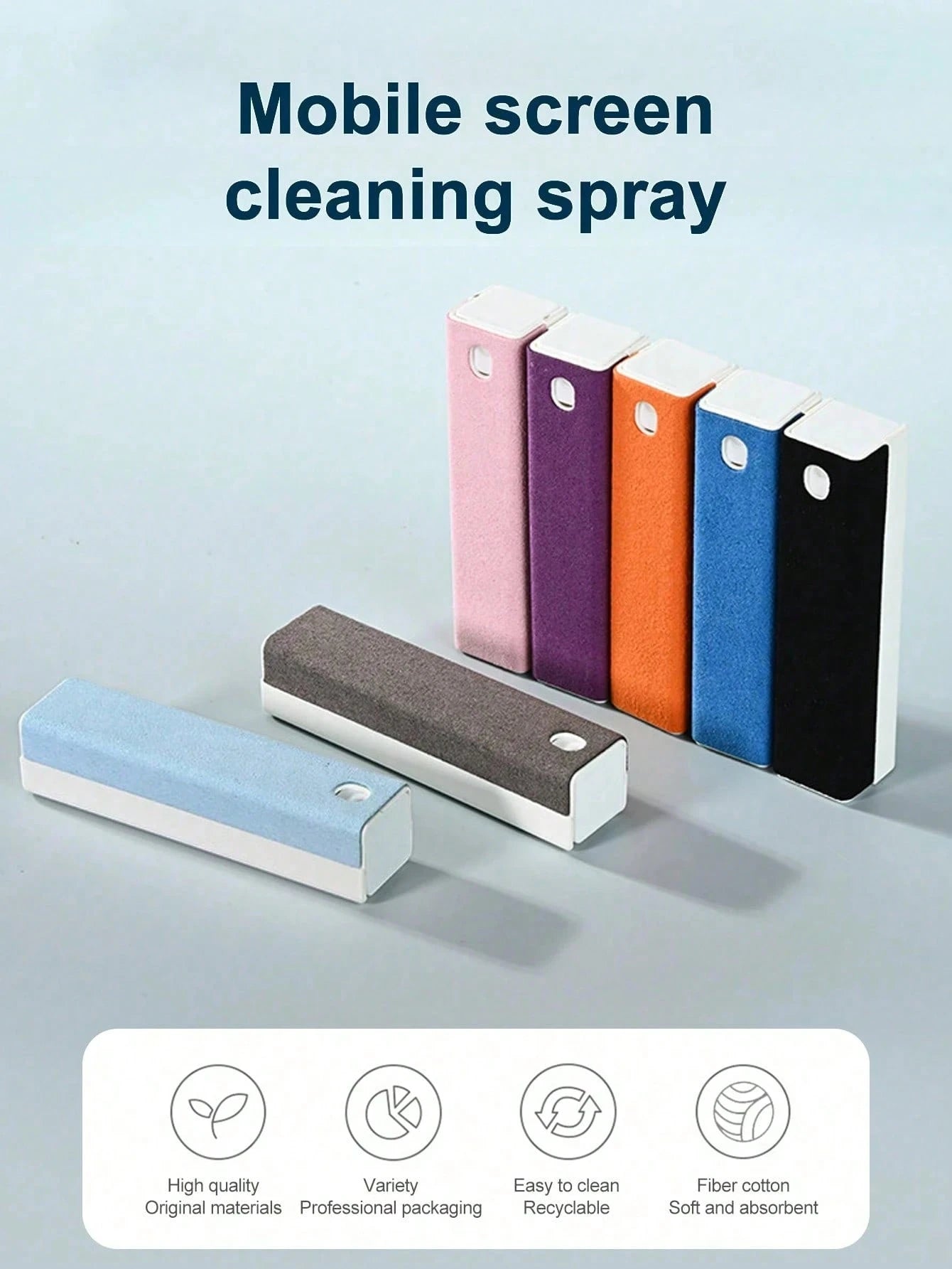 15ml Scratch-Free Screen Cleaning Solution, Car Cleaning Supplies, Comes With Ultra-Fine Microfiber Cleaning Cloth, Suitable For All Mobile Phones, Laptops And Tablet Screens, No Residue After Cleanin