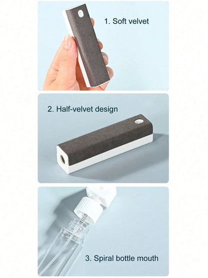 15ml Scratch-Free Screen Cleaning Solution, Car Cleaning Supplies, Comes With Ultra-Fine Microfiber Cleaning Cloth, Suitable For All Mobile Phones, Laptops And Tablet Screens, No Residue After Cleanin