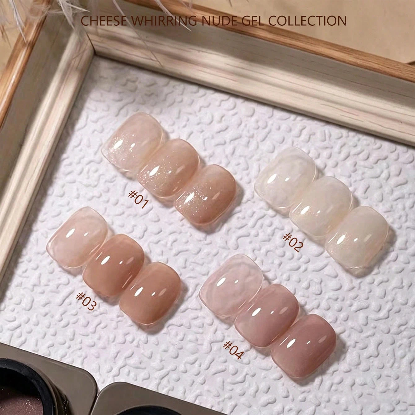 15ml Viral Same Style Fine Glitter Nude Nail Polish Gel 2026 New Cheese Swirl Versatile Popular Light Therapy Nail Gel