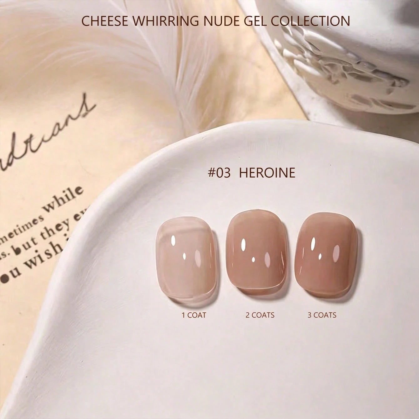 15ml Viral Same Style Fine Glitter Nude Nail Polish Gel 2026 New Cheese Swirl Versatile Popular Light Therapy Nail Gel