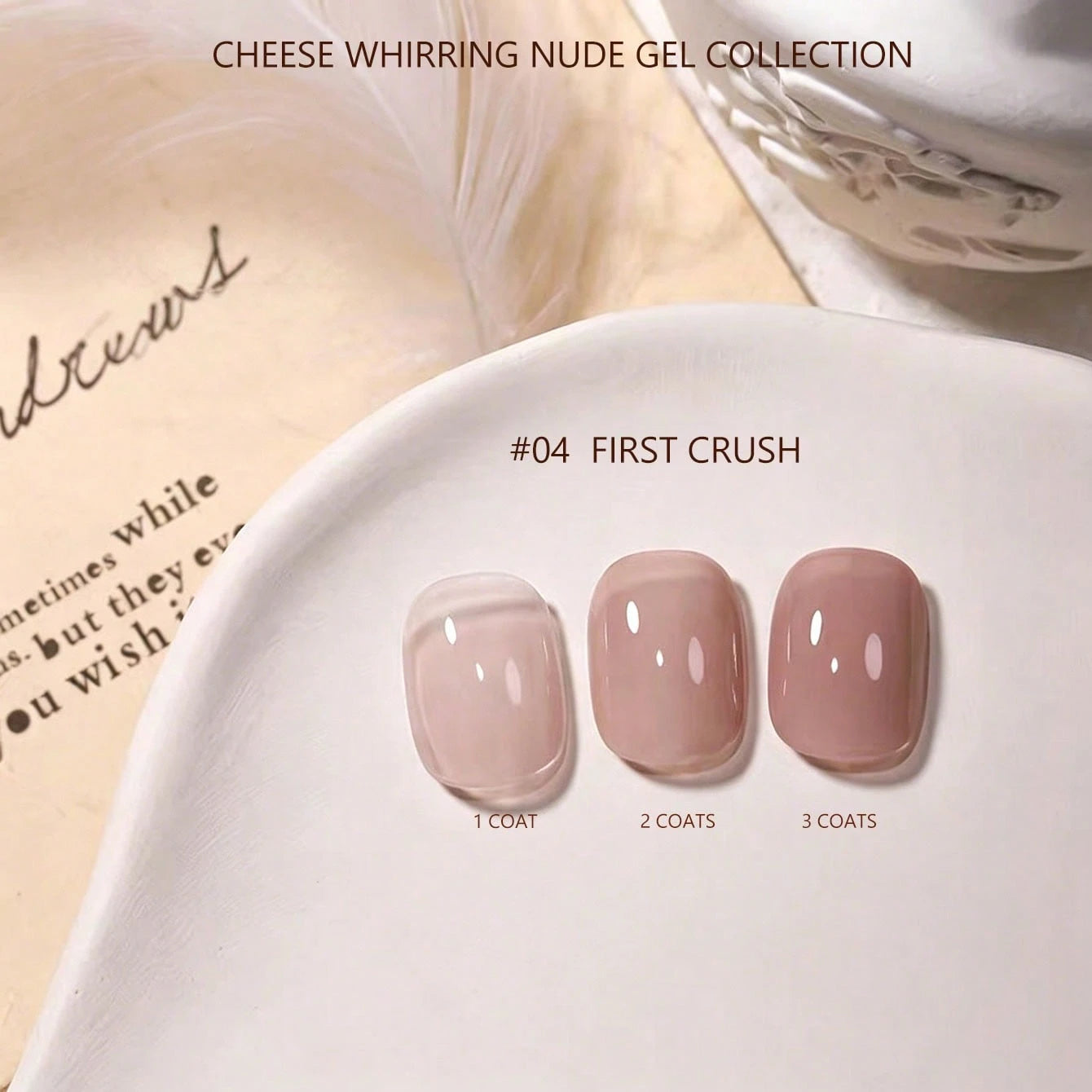 15ml Viral Same Style Fine Glitter Nude Nail Polish Gel 2026 New Cheese Swirl Versatile Popular Light Therapy Nail Gel