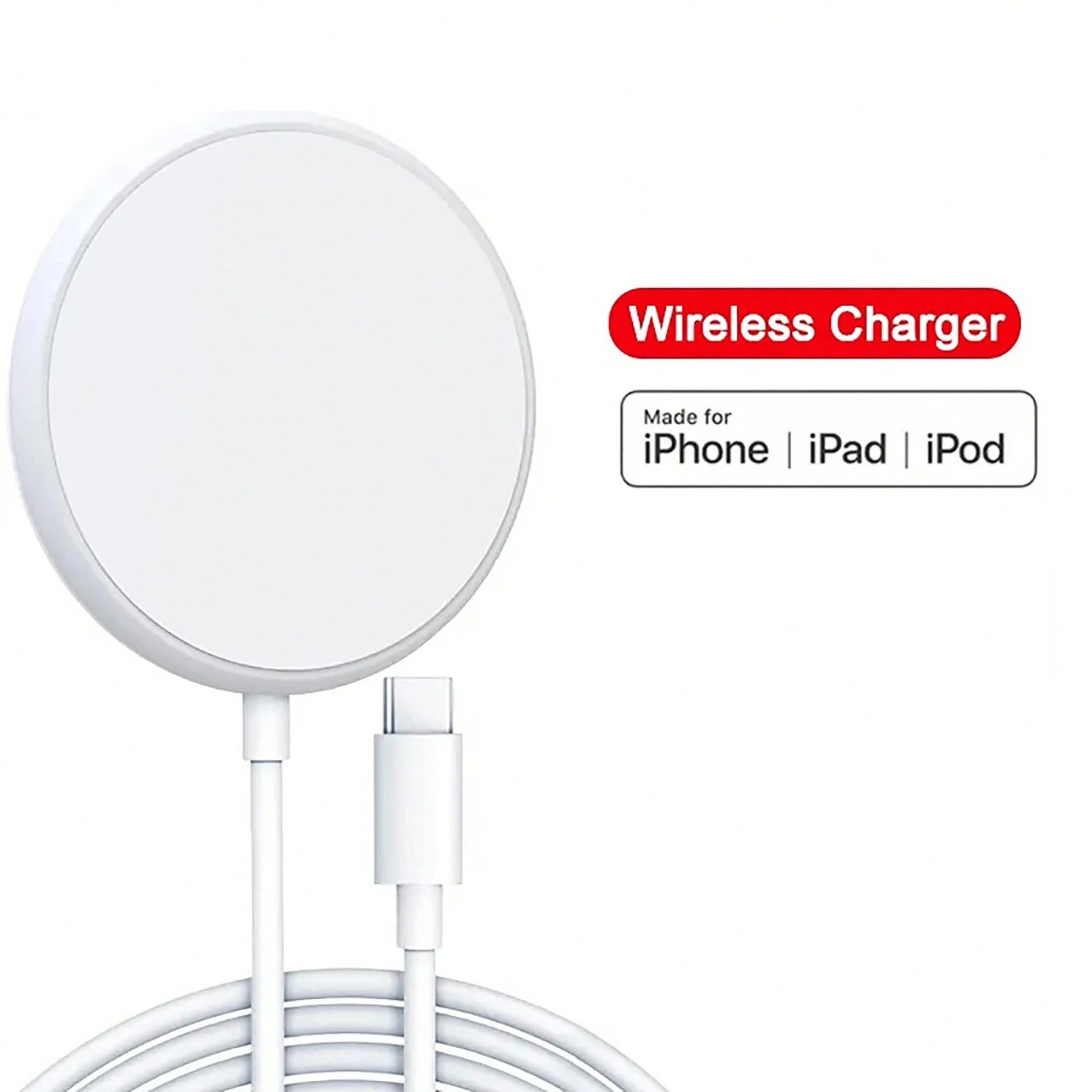 15W Magnetic Wireless Fast Charger, Compatible With IPhone 16 15 14 13 11 12 Pro Max X XS XR 8 Plus Suitable For Office, Dorm, And Home Wireless Charger Phone Charger