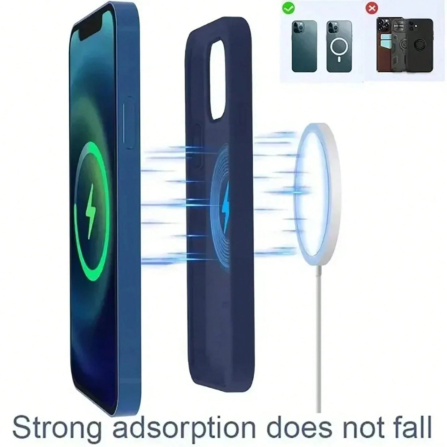 15W Magnetic Wireless Fast Charger, Compatible With IPhone 16 15 14 13 11 12 Pro Max X XS XR 8 Plus Suitable For Office, Dorm, And Home Wireless Charger Phone Charger