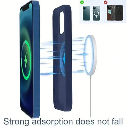 15W Magnetic Wireless Fast Charger, Compatible With IPhone 16 15 14 13 11 12 Pro Max X XS XR 8 Plus Suitable For Office, Dorm, And Home Wireless Charger Phone Charger