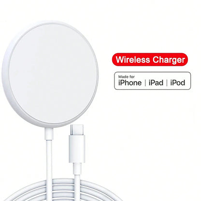 15W Magnetic Wireless Fast Charger, Compatible With IPhone 16 15 14 13 11 12 Pro Max X XS XR 8 Plus Suitable For Office, Dorm, And Home Wireless Charger Phone Charger