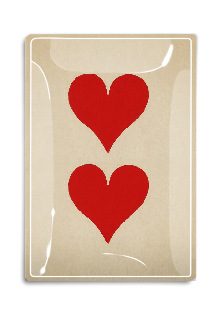 18th Century Hearts Decoupage Glass Tray - Ben's Garden