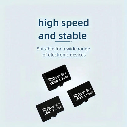 1PC 128GB TF Memory Card,256GB, 64GB, 32GB Mini SD Card,Suitable For Tablets, Cameras, Smartphones, Car Stereos, Gaming Consoles, And Audio Devices,Versatile Storage