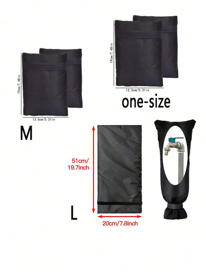 1pc/2pcs/3pcs/4pcs Durable Faucet Anti-Freezing Insulation Cover, Outdoor Anti-Icing & Dustproof Sleeve, Winter Anti-Freezing & Insulation Artifact
