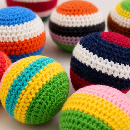 1pc 2pcs 3pcs 6pcs 12pcs Hand Knitting Crochet Hacky Sack Footbags