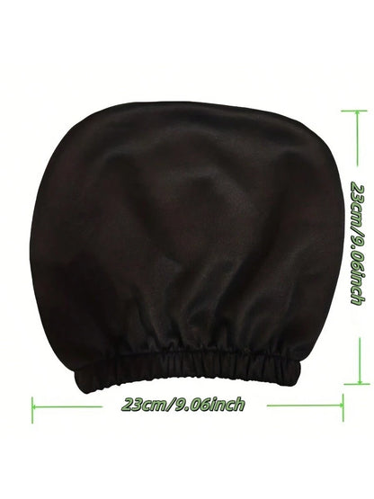 1pc/2pcs Car Headrest Cover, Size 23*23cm, Made Of Polyester Fiber Or PU Leather, Full Coverage Dust-Proof Protector, Stretchable Opening, Protect Car Seat Headrest, Suitable For Car Decor- Solid Col