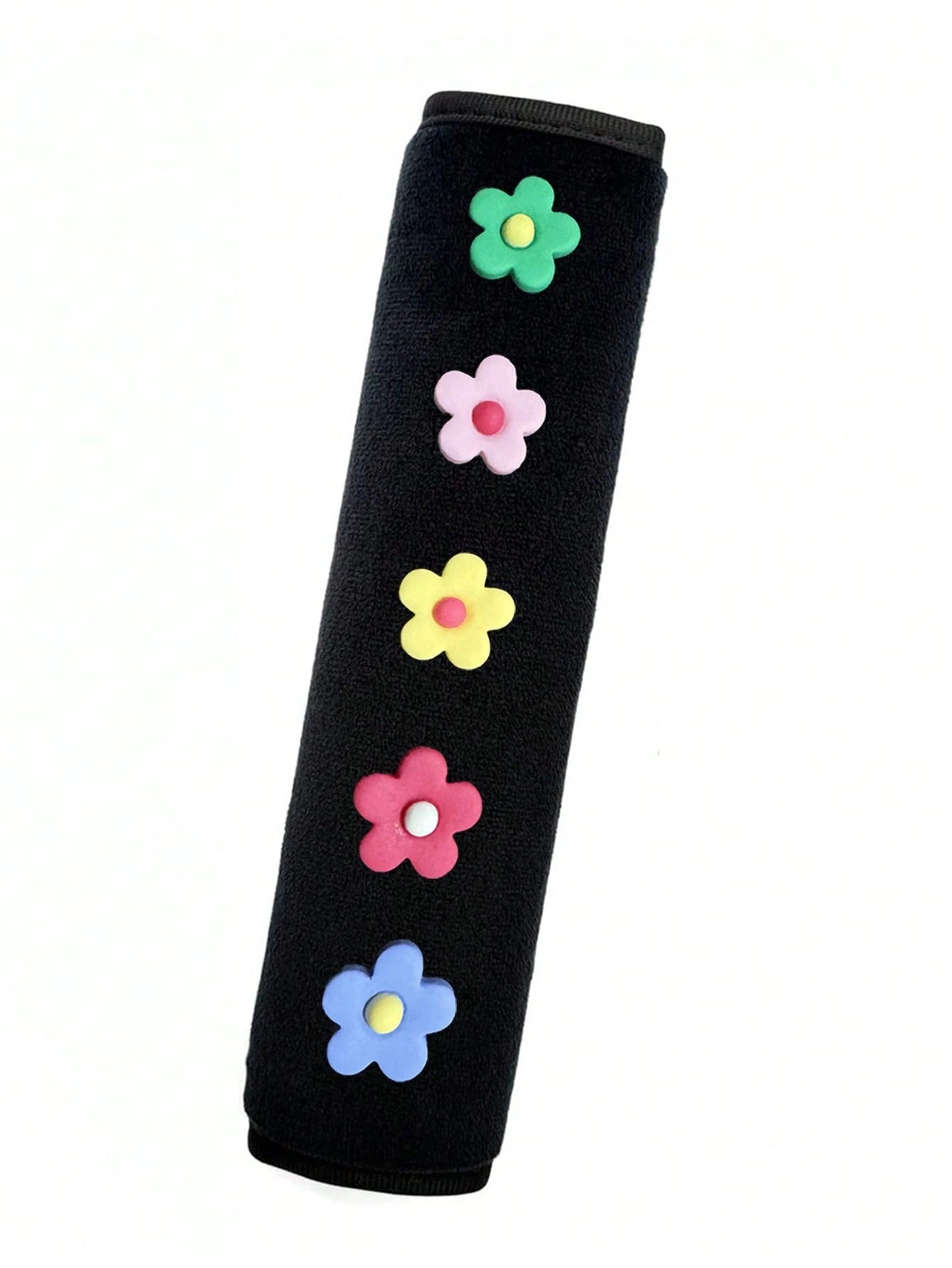 1pc/2pcs Car Seat Belt Small Flower Decoration Shoulder Protection Cover Car Anti Lock Seat Belt Protection Cover,Car Accessories Women