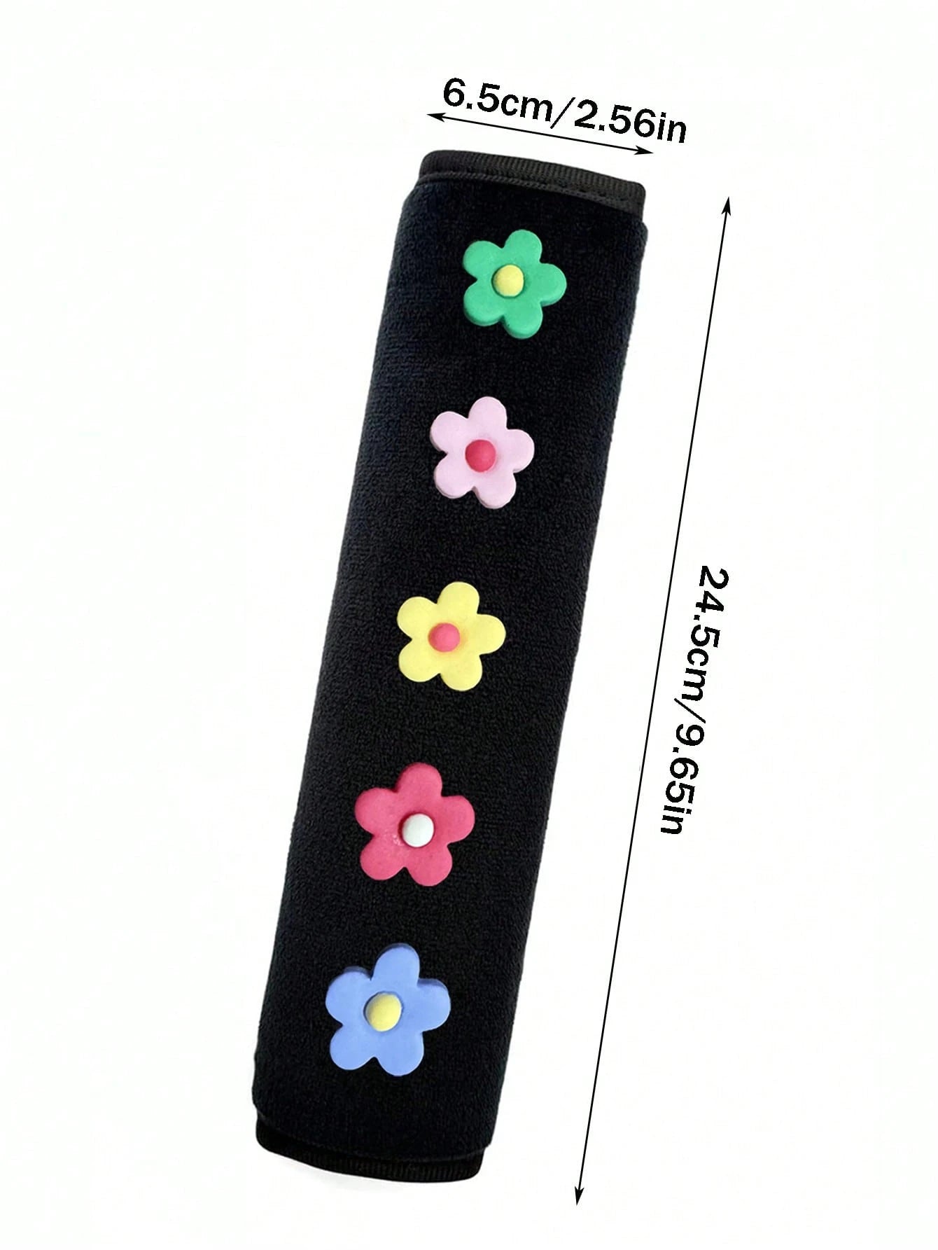 1pc/2pcs Car Seat Belt Small Flower Decoration Shoulder Protection Cover Car Anti Lock Seat Belt Protection Cover,Car Accessories Women