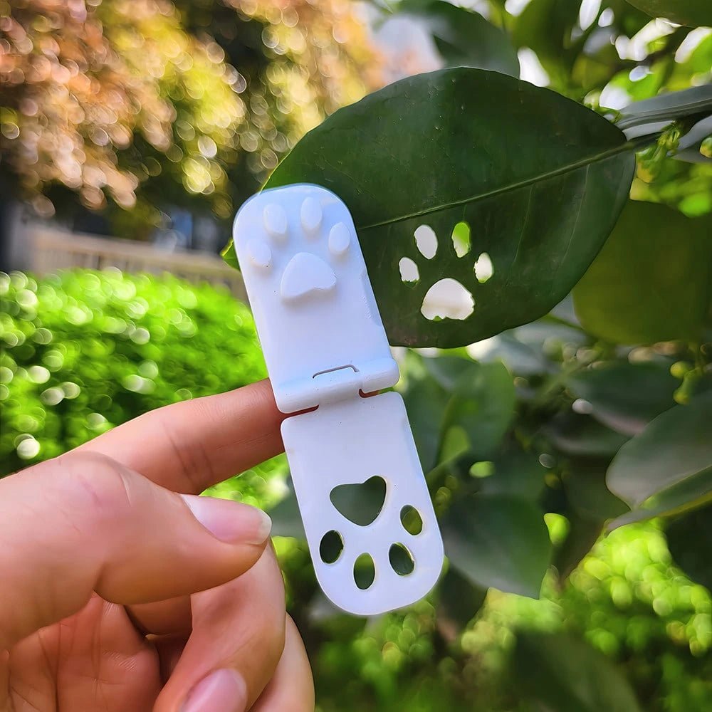 1PC/2PCS Creative Pet Paw Print Embossing Stamp| Unique Footprint Stamp Tool, Handmade Artwork, Suitable For Thin Paper And Leaves, Light Gray Plastic, Ideal Choice For Pet Memorial Gift Measurement