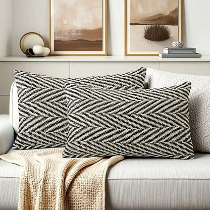 1pc/2pcs Herringbone Cushion Cover, Vintage Luxury Decorative Throw Pillow Case For Home, Living Room, Bedroom, Sofa, No Pillow Insert