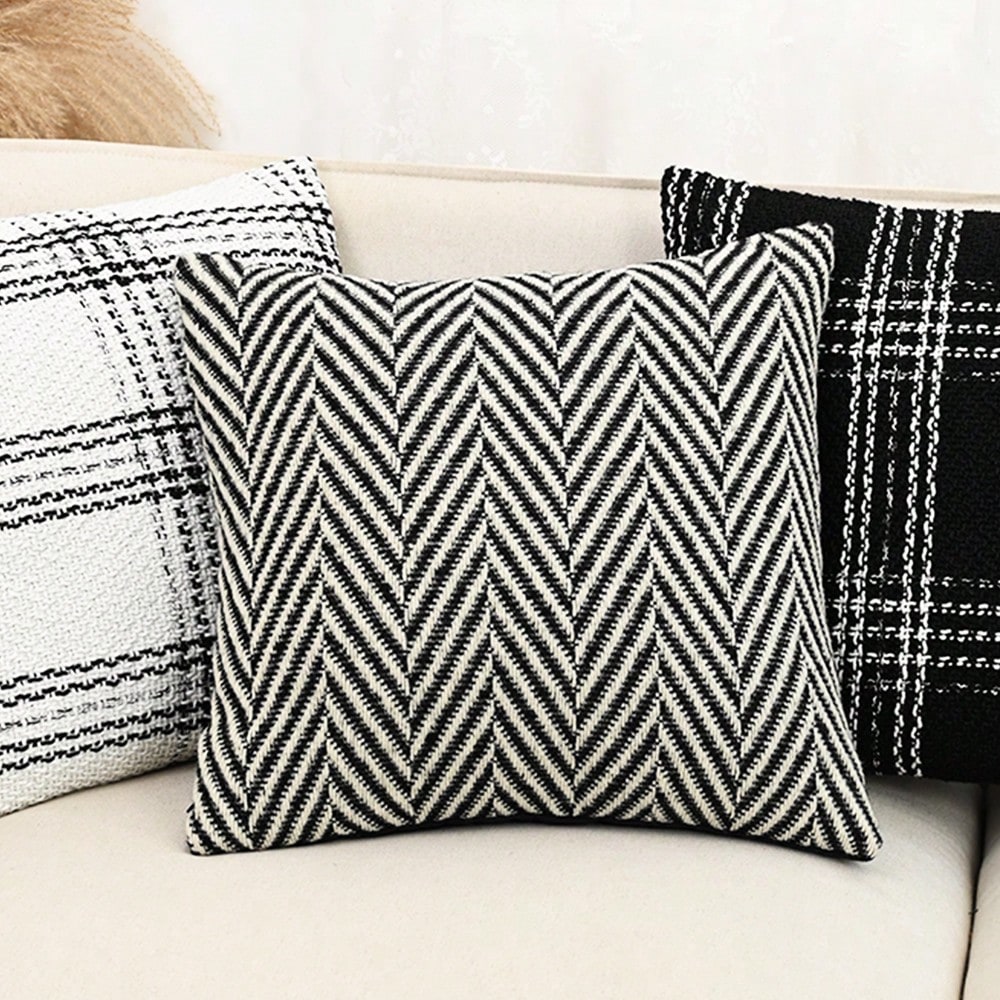 1pc/2pcs Herringbone Cushion Cover, Vintage Luxury Decorative Throw Pillow Case For Home, Living Room, Bedroom, Sofa, No Pillow Insert