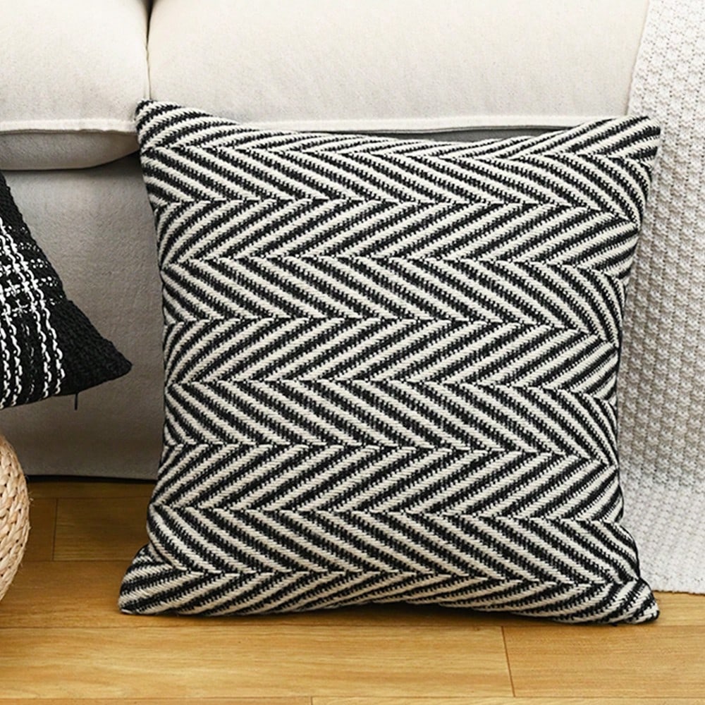 1pc/2pcs Herringbone Cushion Cover, Vintage Luxury Decorative Throw Pillow Case For Home, Living Room, Bedroom, Sofa, No Pillow Insert
