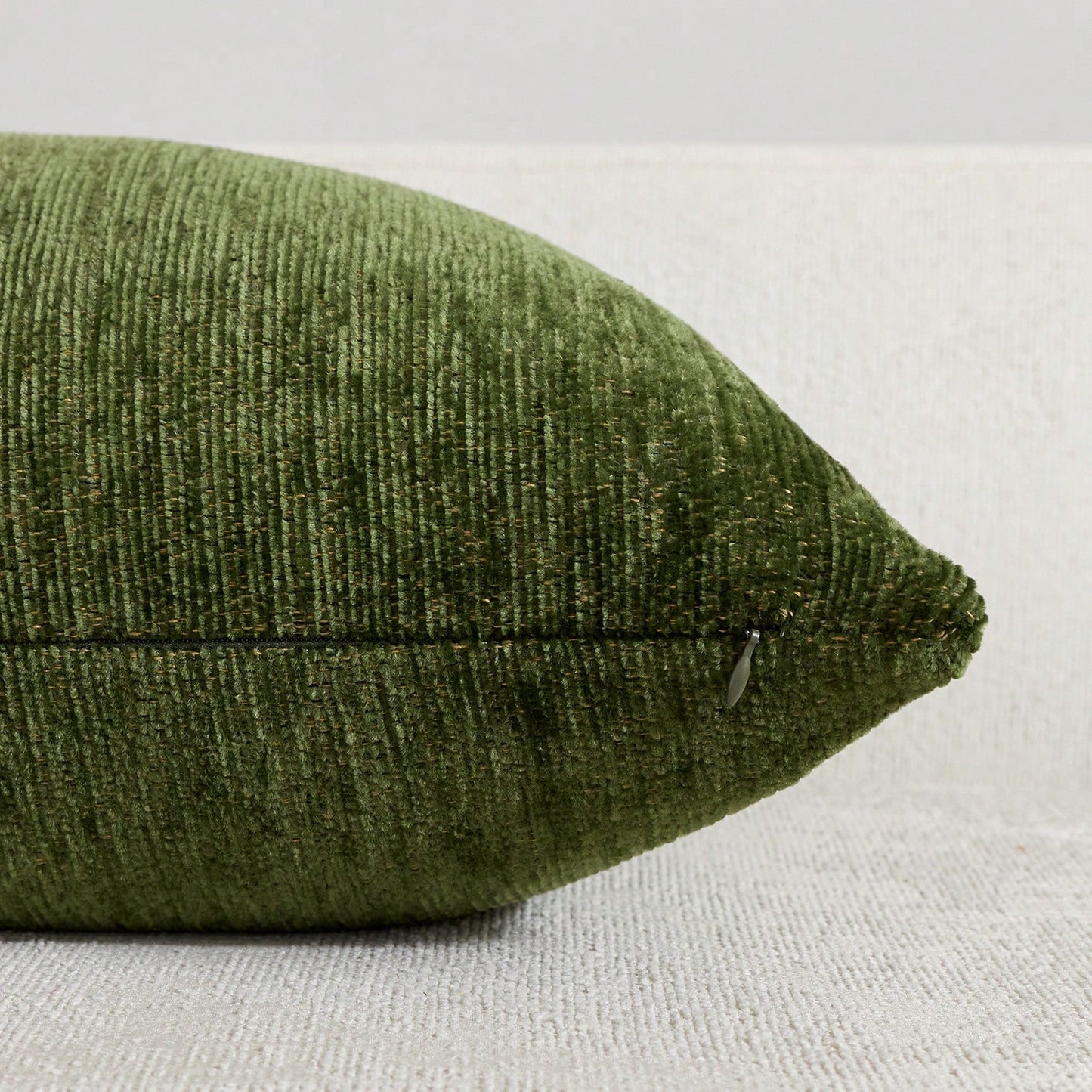 1pc/2pcs Olive Green (Pillow Insert Not Included) Multi-Color Textured Pillowcase, Modern Farmhouse Chenille 3D Textured Soft Breathable Cushion Cover, Suitable For Daily Bedroom, Dining Room, Bed, So