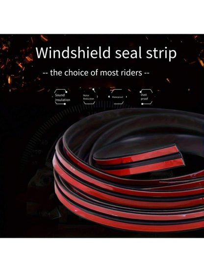 1pc/2pcs Universal Car Roof Seal Strip, Length 200cm/78.74 Inches, Suitable For Windshield, Rubber Material, Waterproof And Leak-Proof, T-Shaped Seal Strip, Applicable For Small Sunroof, Panoramic Sun