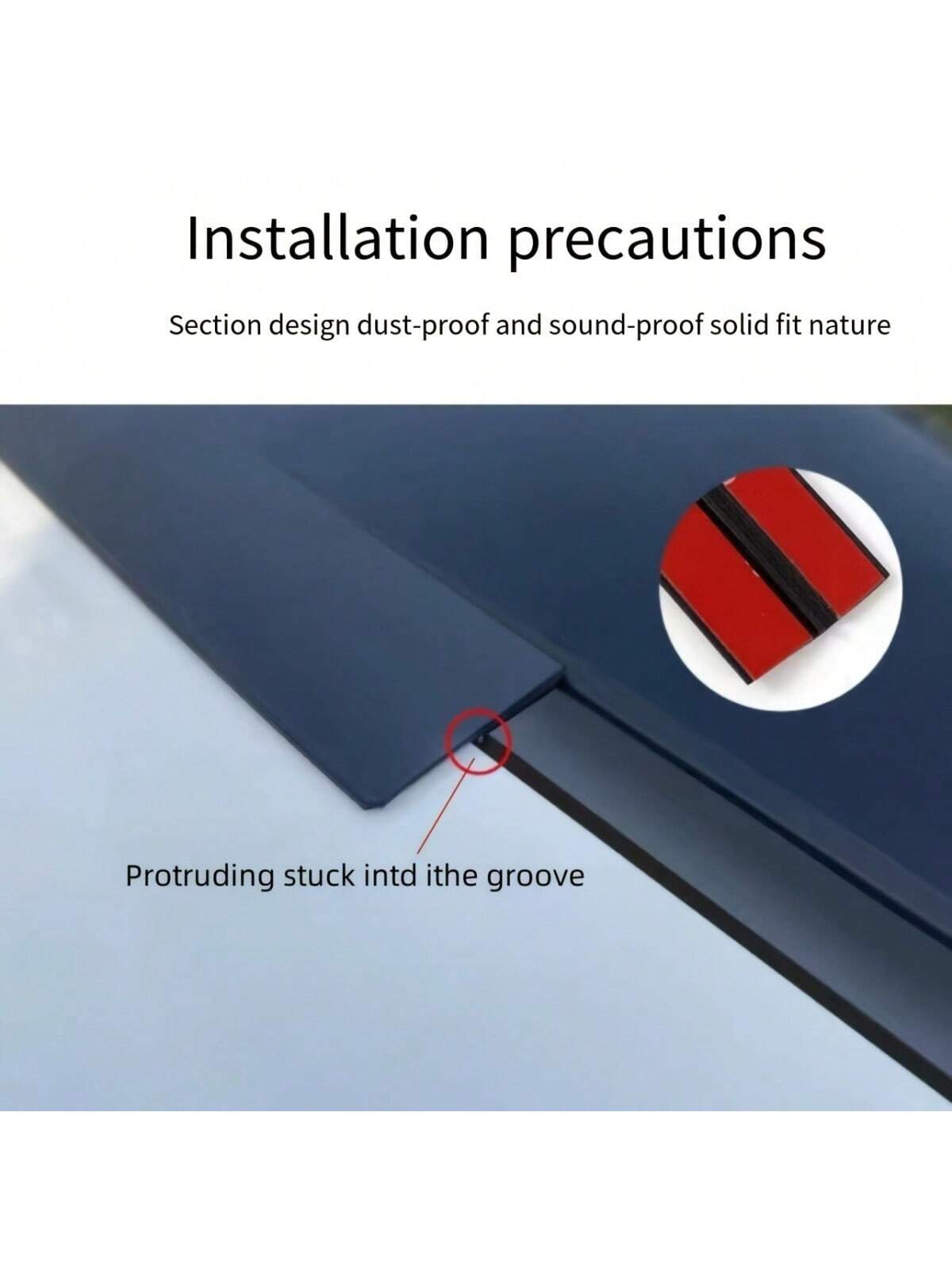 1pc/2pcs Universal Car Roof Seal Strip, Length 200cm/78.74 Inches, Suitable For Windshield, Rubber Material, Waterproof And Leak-Proof, T-Shaped Seal Strip, Applicable For Small Sunroof, Panoramic Sun