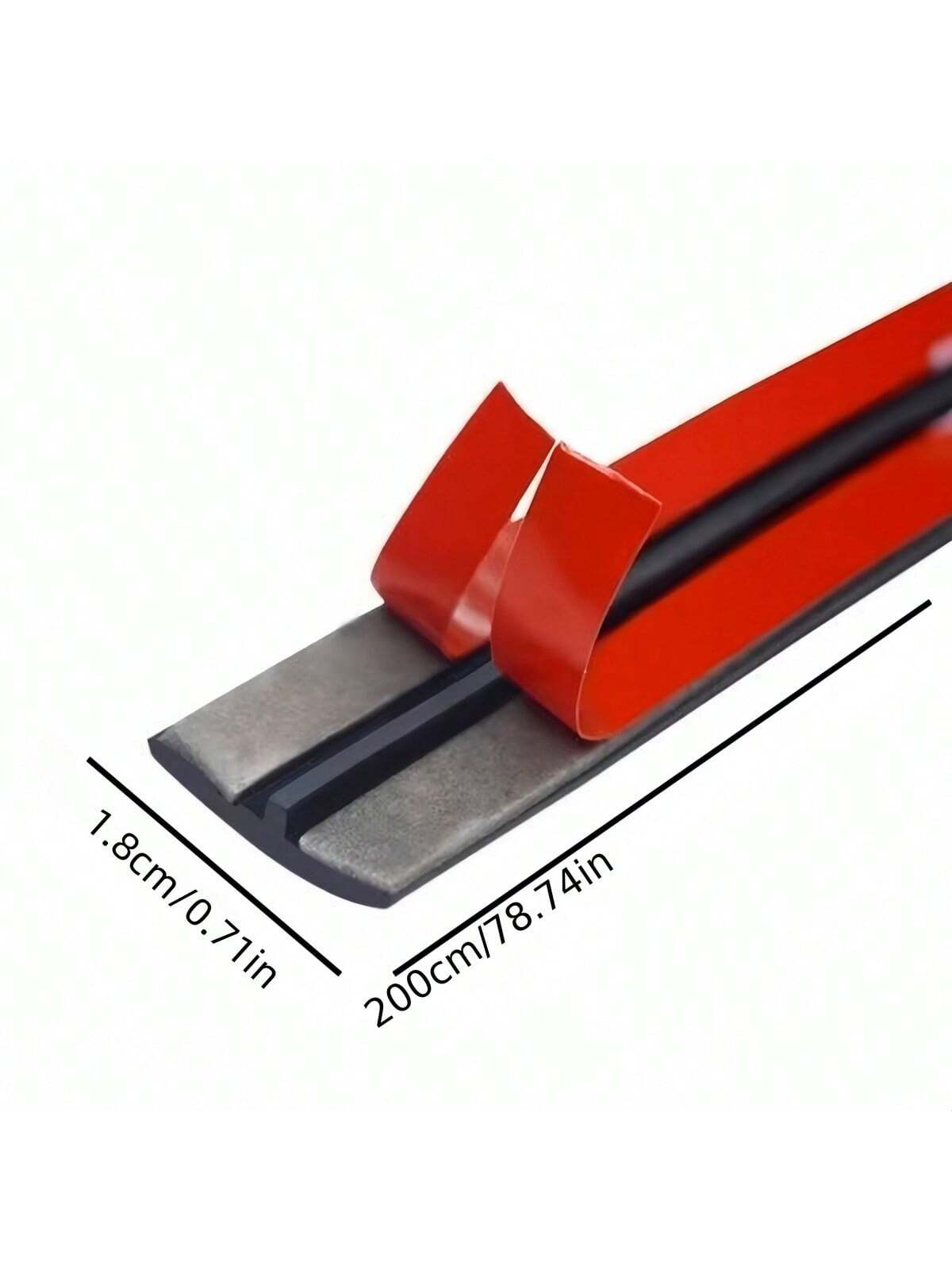 1pc/2pcs Universal Car Roof Seal Strip, Length 200cm/78.74 Inches, Suitable For Windshield, Rubber Material, Waterproof And Leak-Proof, T-Shaped Seal Strip, Applicable For Small Sunroof, Panoramic Sun