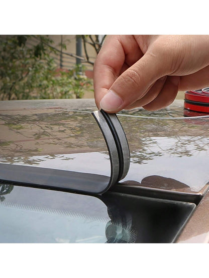 1pc/2pcs Universal Car Roof Seal Strip, Length 200cm/78.74 Inches, Suitable For Windshield, Rubber Material, Waterproof And Leak-Proof, T-Shaped Seal Strip, Applicable For Small Sunroof, Panoramic Sun