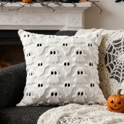 1pc 3D Bat Plush Pillow Case, Gothic Dark Halloween Witch Theme Decorative Cushion Cover, 18"X18", Suitable For Living Room Sofa Bedroom Halloween Decor, Pillow Insert Not Included