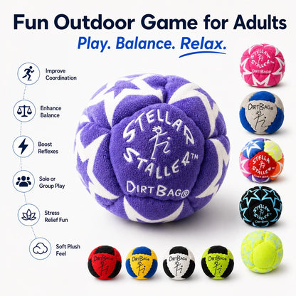1pc 3pcs 12-Color Adult Outdoor Plush Footbag Set, Soft Cotton Velvet Soccer Ball Hacky Sack For Balance Training, Coordination Practice, Stress Relief, Solo & Group Outdoor Game